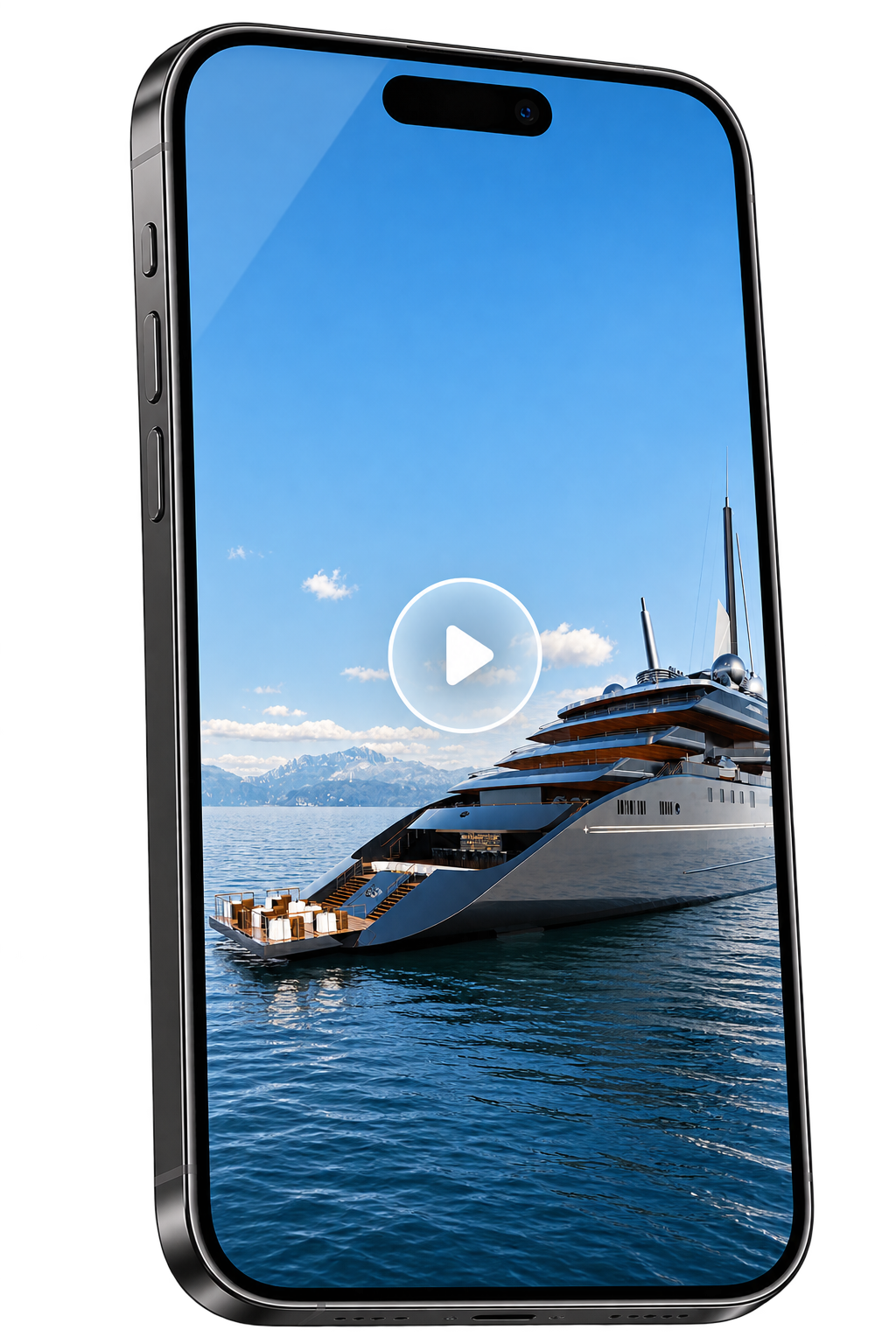 A TJP yacht story presented on a phone